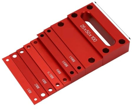 9-teiliges Höhenmessblock-Set aus Aluminiumlegierung for die Holzbearbeitung, Messwerkzeuge for Fräsmaschinen und Tischkreissägen