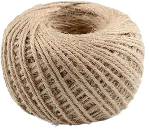 UDPOIUYT Naturjute-Seil, braun, Juteschnur-Saitenpaket(8mm 2meter)