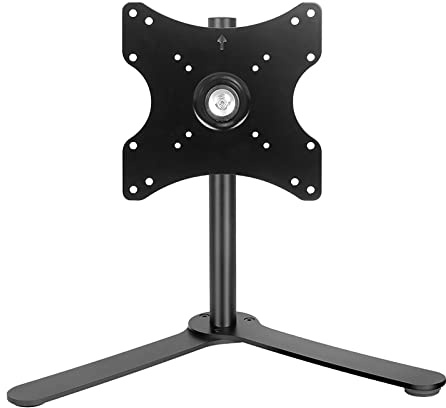 TV Stand Mount, Adjustable Tabletop Base for 20-40 Inch TVs, Tilt & Swivel Feature, 100° Rotation, Height Adjustable Tabletop TV Stand