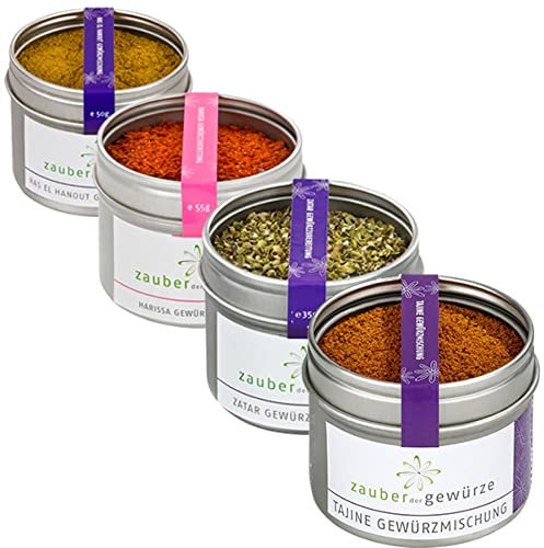 Zauber der Gewürze Das Orient Gewürze Set | 4 orientalische Gewürze im Gewürzset, Premium-Qualität, Gewürze Geschenkset für Frauen & Männer oder als Geschenk für Hobbyköche & Genießer, 200 g