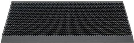 HMT 325107 Fußmatte, Polypropylen, Schwarz, 80 x 50 x 2,2 cm