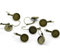 SiAura Material ® - 10 Stück (5 Paar) Zinklegierung Ohrclip Rohlinge, 14x28mm für 12mm Cabochons, bronzefarben