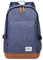 Kaukko Damen Rucksack Studenten Backpack Laptop College Schulrucksack Reiseeucksack, Large, Dark Blue