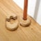 CSL 8 x Oak Effect 15mm Radiator Wooden Pipe Rose Collars Lacquered Laser Cut Cover Easy to Fit