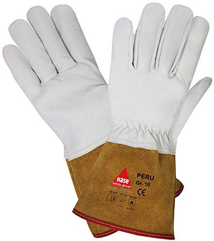 Légers Gants de Soudeur Hase Safety Peru EN388 EN420 EN407 - Gants de Travail pour les Travaux de Soudage, Taille : XXXL