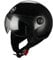 BHR Casco Demi-Jet 801 ONE| Casco Scooter Omologato ECE | Casco Motorino con Visiera Antigraffio e Sgancio Micrometrico | Nero Metallizzato | L