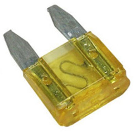 Pearl PF707M 20A Mini Blade Fuses (50 Pieces)