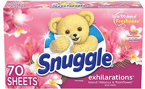 Snuggle Ammorbidente profumato per asciugatrice (ibisco delle isole e fiori di pioggia)
