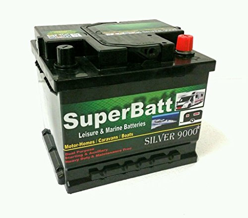 Deep Cycle Leisure Battery 12V 50AH SuperBatt LM50 Battery Caravan Campervan Marine Boat