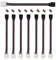 AWSOM RGB LED Light Strip Connector 4 Pin LED Strip Jumper 10mm Strip to Power Adaptor Strip to Controller Solderless for SMD5050 LED Strip Lights 8/Pack