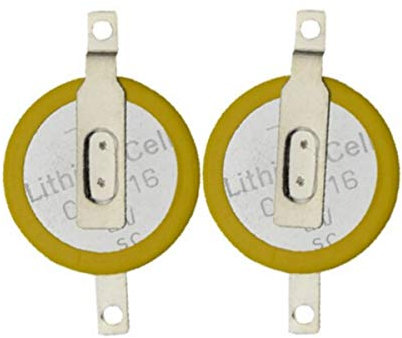 Lot de 2 piles bouton CR1616 avec tige à souder compatibles avec jeux cartouches game boy