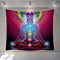 Wandteppiche Wandbehang Tapisserie, Indische 7 Chakra Buddha Statue Gobelin Wandbehang, Rechteckig Art Decor Drucken Gewebe Für Wohnzimmer Schlafzimmer
