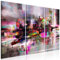 decomonkey Bilder Weltkarte 120x80 cm 3 Teilig Wandbild Groß Leinwandbild XXL Deko Wohnzimmer Schlafzimmer Büro Wanddeko Leinwand Pictures For Wall Poster Wall Painting Landkarte Karte Kontinent