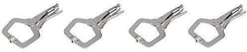 11” Welding C Clamp with Swivel Pads Fully Adjustable Quick Release Fastener 4pc