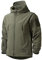 MakingDa - Giacca invernale impermeabile da uomo, con cappuccio, in stile casual, cappotto foderato in pile, per lavoro, corsa, pesca, caccia, arrampicata, Verde, XL