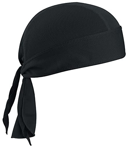 VIAUMBR Bandana Cap Unterm Radhelm Sommer Kopftücher Fahrrad Mütze Kopftuch Piraten Tücher Luftiger Stoff Für Schwimmen Joggen Laufen Wandern Berggehen Radfahren und Motorrad (Schwarz)