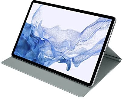 Samsung Book Cover Custodia a libro per Galaxy Tab S7+ | Tab S7 FE | Tab S8+, Verde chiaro