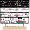 Homeanda Organisateur de bijoux avec base en bois, support pour boucles d'oreilles suspendues, 144 trous (Noir)
