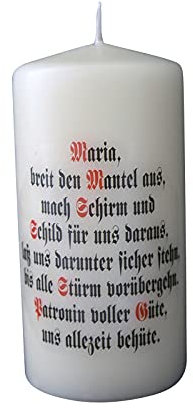 Kerze Maria breit den Mantel aus ca. 120/60