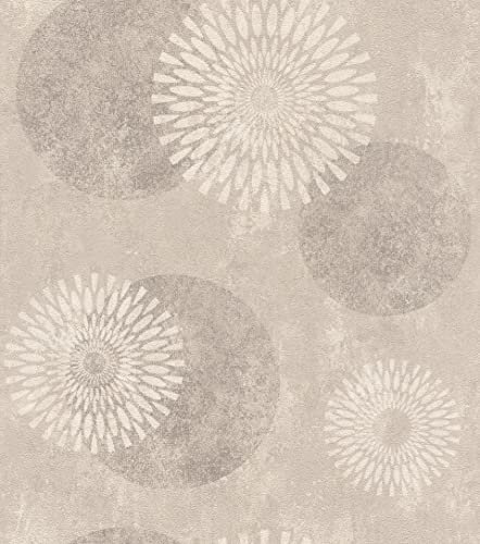 Rasch Tapeten Vliestapete (Grafisch) Beige 10,05 m x 0,53 m Tapetenwechsel II 651713