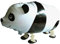 Airwalker Folienballons * Laufende Tiere * als Deko für Geburtstag und Party | 34-115cm groß | Walking Animals Kinder Kindergeburtstag Partydeko Luftballons Ballons, Edition: Panda