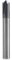 Wolframstahl 120 Grad V-Nut-Fräser Professioneller CNC-Fasenfräser Zum Schnitzen und Anfasen(D8*120°*60L) Fasenfräser,3 Flöten-Fasen-Schaftfräser,