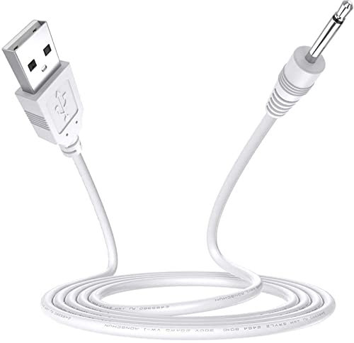 YICOCO USB Adapterkabel Ersatz 2,0 mm DC Ladekabel für Wiederaufladbare Kabelloser Massagestab
