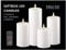 Deluxe Homeart Flammenlose LED-Geschenkbox für den Innenbereich, 4er-Set, mit Fernbedienung und Batterien, Real Flame™️ Technologie, batteriebetriebene Kerzen (weiß)