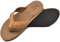 KuaiLu Flip Flops Herren Weich Leder Zehentrenner Männer Bade Sandalen Bequeme Breite Füße Badelatschen Yoga Gummi Fussbett Sommer Strand Zehensandalen rutschfest Indoor Outdoor Tiefes Khaki 43