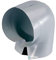 90 Grad PVC Bogen schwerentflammbar hellgrau (90°-48/40 = D 128mm)