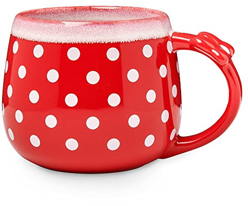 Disney Taza de Minnie Mouse con diseño de lunares