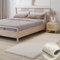MY-RUG Teppich Shaggy Star Hochflor rechteckig Creme 250 x 80 cm - Schlafzimmer Teppich, Flauschig, Modern