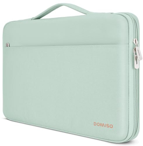 DOMISO Funda Portatil 17.3 Pulgadas,Maletín de Ordenador Impermeable Compatible con 17.3 HP Pavilion 17 Envy 17/DELL/Lenovo IdeaPad/LG gram/MSI/ASUS,Menta Verde