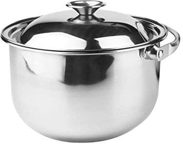 NAMOARLY Stainless Steel Stock Pot with Lid Versatile Cooking Utensil for Soups Stews Heat Resistant Kitchen Gadget for Home Restaurant Use