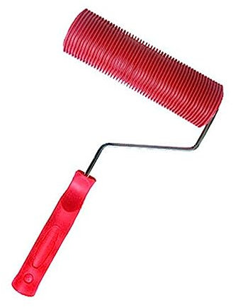 OSALADI Diatom Schlamm Farbroller Mit Griff 7 Zoll Vertikale Streifen Strukturwalze Für Wandbeschichtung Und Mehrschichtige Textur