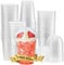 AmazCups Plastic Smoothie Cups with Dome lids – Pack of 50 (12 OZ) Strong Plastic Cups with Lids - Clear Large Disposable Cups for Milkshakes,Iced Coffee,Bubble Tea - 100% Recyclable Cups(12 Ounces)