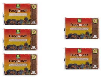 Peyca Pastillas de Encendido ecologicas 32uds - Fuegonet. Ideal para barbacoas y chimeneas. Sin Olor. Listas para Usar (10)