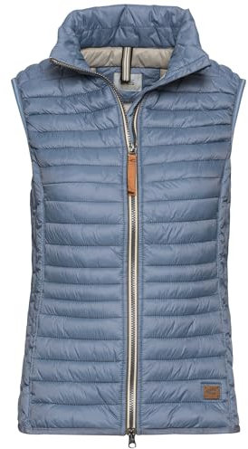 camel active Damen Steppweste aus recyceltem Polyamid Rauchblau, womenswear-40