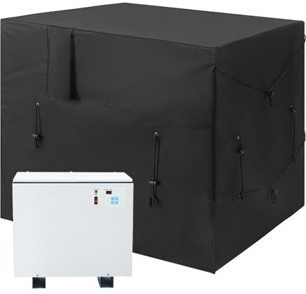 Generic Outdoor Unit Cover, Swimming Pool Heat Pump Cover, Black Heating and Heat Pump Cover, Rain/Snow Protective Cover for Garden Furniture, Universal Cover, Weatherproof