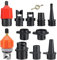 Inflatable Paddle Board Pump Adapter | Air Pump Adapter | Pumping Head Connector with 9 Nozzles for Inflatable Boat Paddleboard and Kayak, Air Compressor Pump Adapter