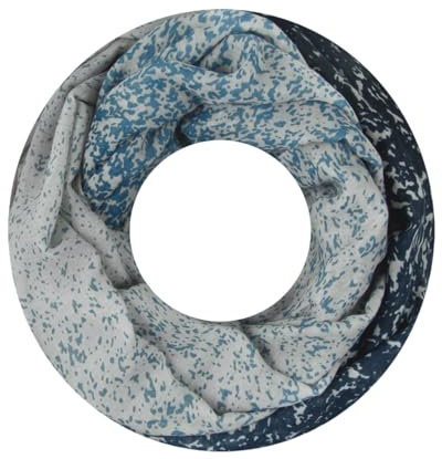Majea Damen Loop Schal Schlauchschal Halstuch (880027) (blau 10)