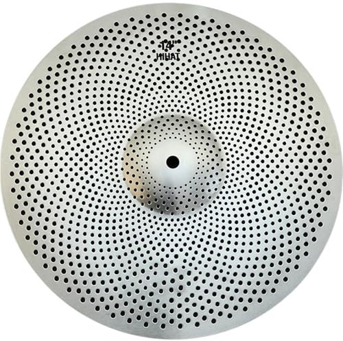 Schlagzeug Beckensatz 14/16/18/20 Silberne Trommelbecken Silent-Becken-Set Jazz-Drum-Becken(14 Inch)