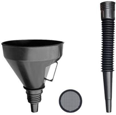 Imbuto Carburante Con Tubo E Filtro Plastica Benzina,Imbuto Per Carburante Addensare Per Auto,Im-buto Per Olio A Bocca Larga Con Beccuccio Staccabile E Filtro