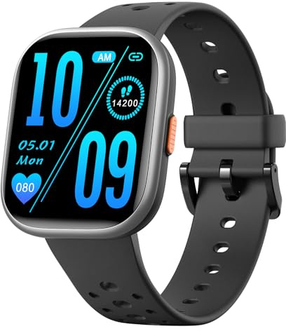 Heroange Reloj inteligente para niños y niñas, IP68, resistente al agua, con esfera de 1.8 pulgadas, monitor de sueño de frecuencia cardíaca, 19 modos deportivos, juegos de rompecabezas con aplicación