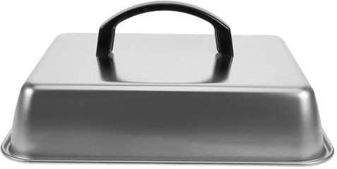 Toyvian Cúpula Rectangular para Fundir Queso: Cubierta Metálica para Plancha Y Parrilla, Ideal para Cocinar Al Vapor Y Proteger Los Alimentos De Salpicaduras De Aceite.