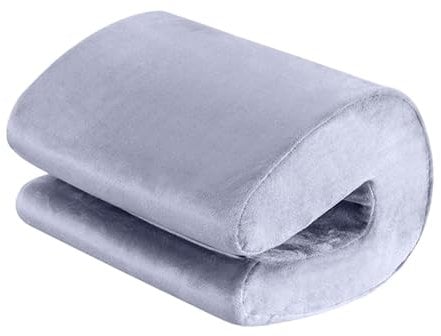 perfk Kopfstütze für Bürostuhl, Mehrzweck-Schreibtischstuhl, Nackenstütze, Mittagspausenkissen, Nickerchenkissen für Büro und Auto, Grau