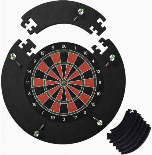 45 cm Dart Catchring Surround, Dartscheibe Schutzring, Dart Surround Auffangring, Dartscheiben-Einfassung, Dart Board Surrounding,Wandschutz für Dartscheibe, Eva-Dartboard-Surround-Rückseite