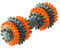 HUNTER TOOTH CLEANER Hundespielzeug, interaktiv, Zahnreinigung, Vollgummi, 18 cm, orange/grau