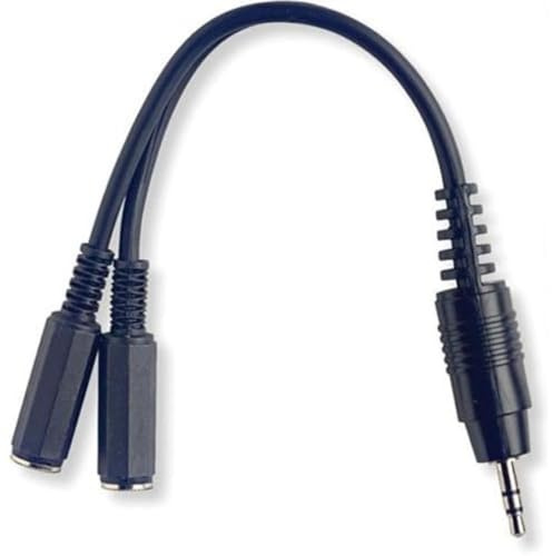 Stagg YC-0,1/1J2JFH mini Stereo Stecker mit 2x mini Buchse (0,1m)