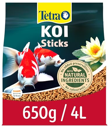 Tetra Pond Koi Sticks, Complete Food for All Koi Fish, 4 Litre